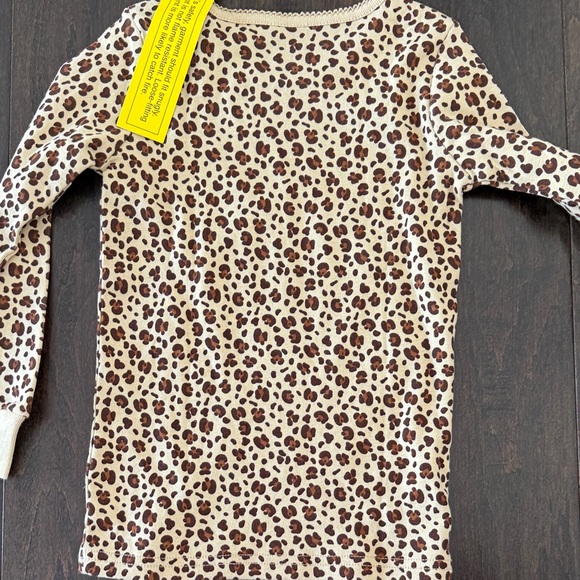 NWT Janie and Jack Girls Brown Leopard Pajama Set! 💯 cotton! - Picture 6 of 8